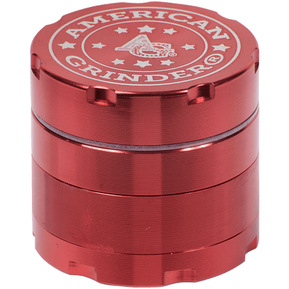 Tobacco Grinder 1.5" Red Four Piece