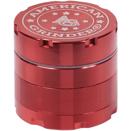 Tobacco Grinder 1.5" Red Four Piece