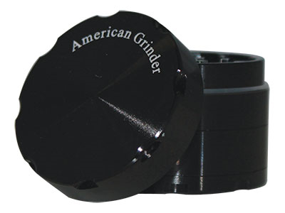 Tobacco Grinder 2.0" Black Four Piece