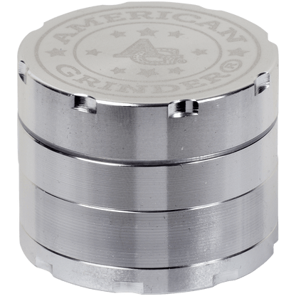 Tobacco Grinder 2.0" Silver Four Piece