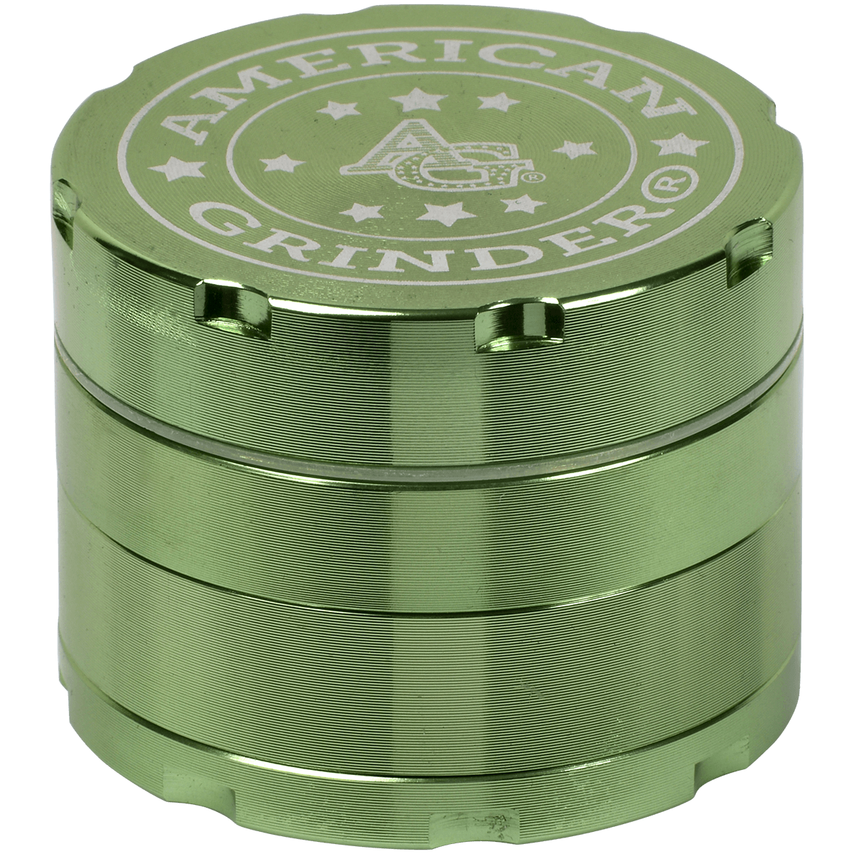 Tobacco Grinder 2.0" Green Four Piece