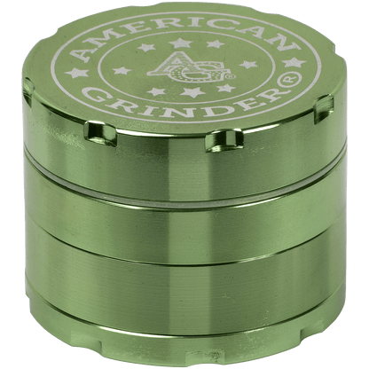 Tobacco Grinder 2.0" Green Four Piece