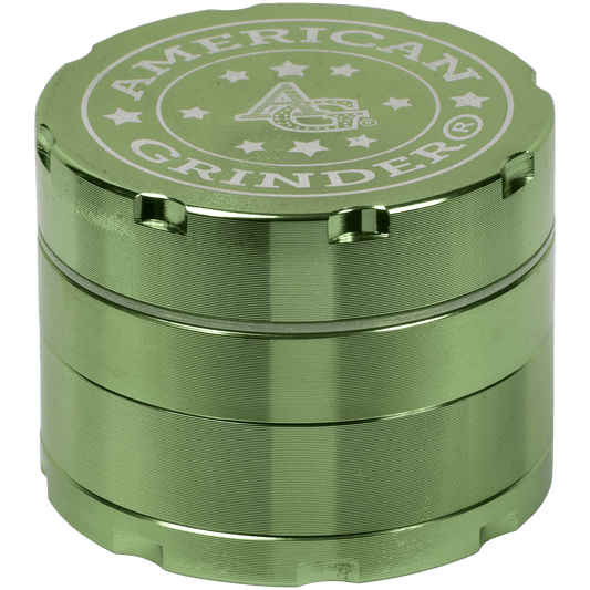 Tobacco Grinder 2.0" Green Four Piece