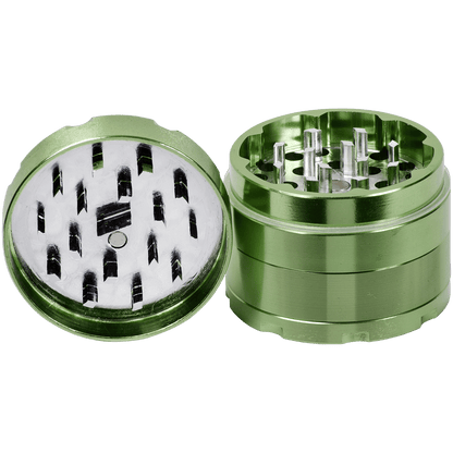 Tobacco Grinder 2.0" Green Four Piece