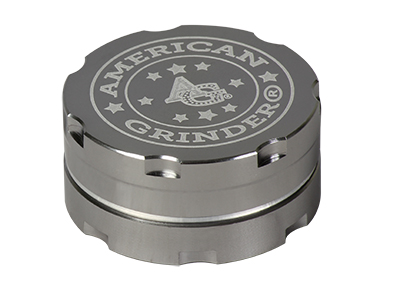 Tobacco Grinder 1.5" Gunmetal Two Piece