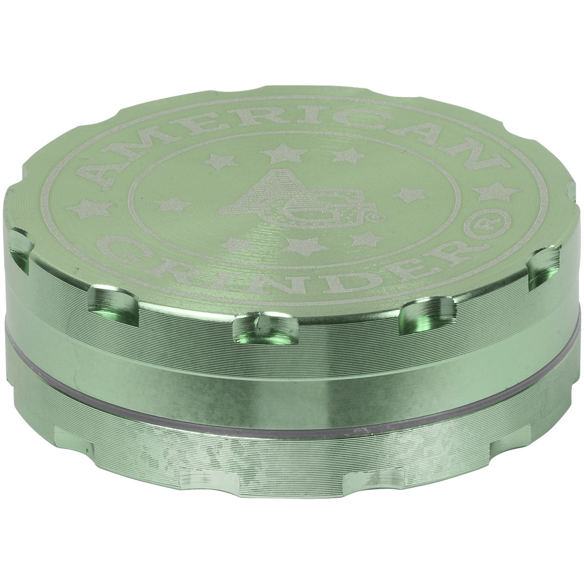 Tobacco Grinder 2.5" Green Two Piece