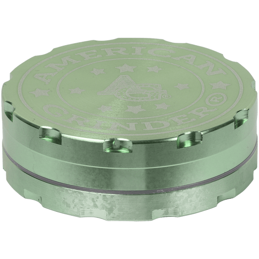 Tobacco Grinder 2.5" Green Two Piece