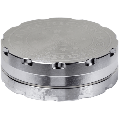 Tobacco Grinder 2.5" Gunmetal Two Piece