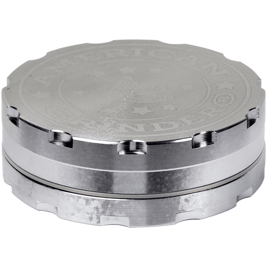 Tobacco Grinder 2.5" Gunmetal Two Piece