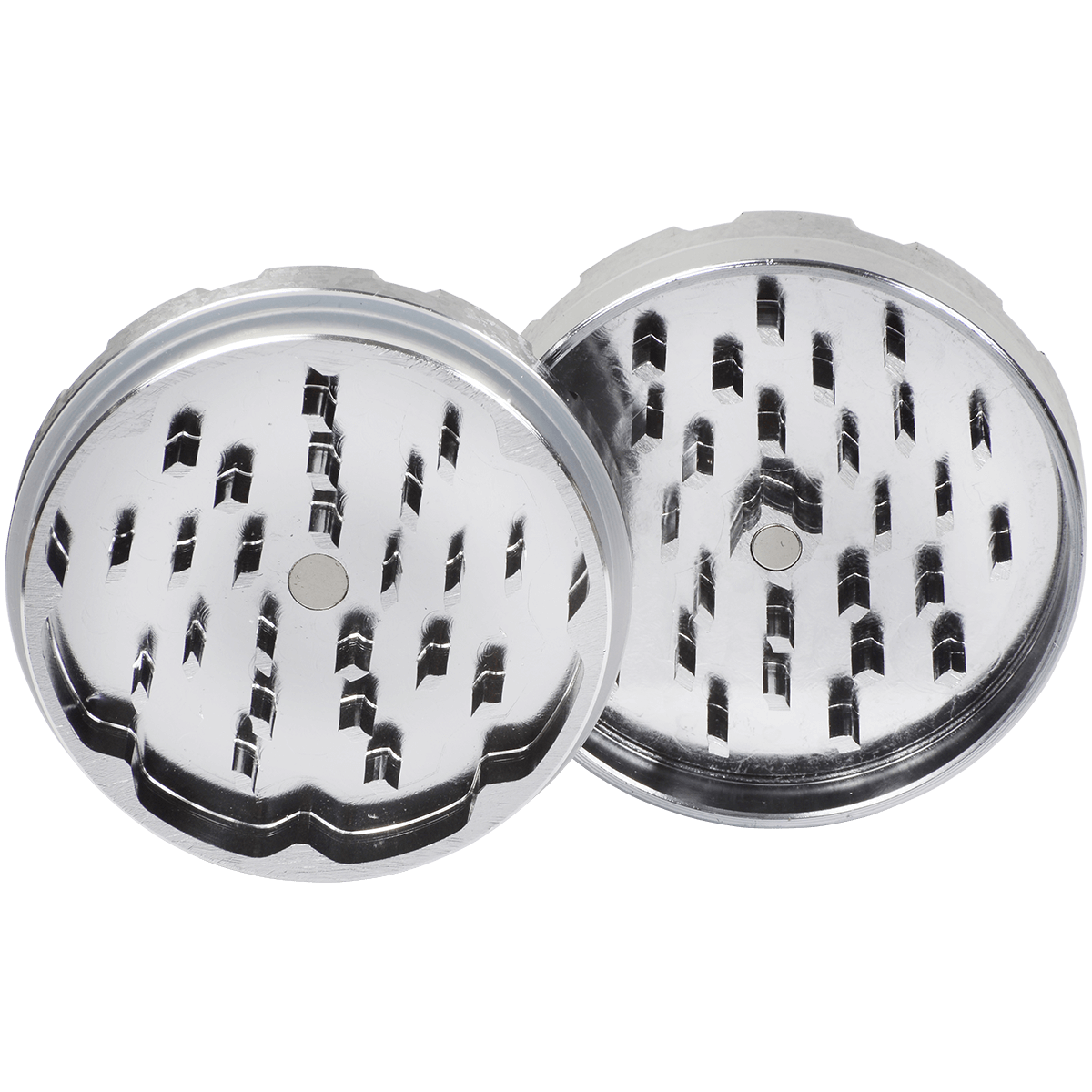 Tobacco Grinder 2.5" Gunmetal Two Piece