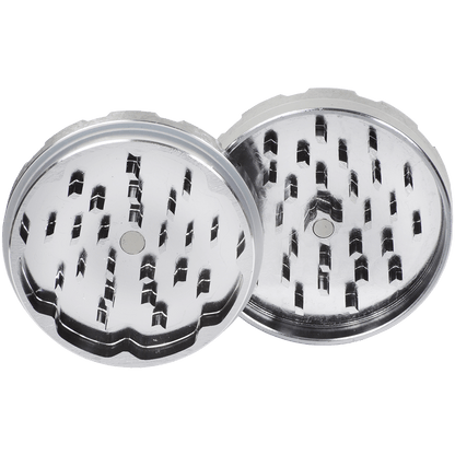 Tobacco Grinder 2.5" Gunmetal Two Piece