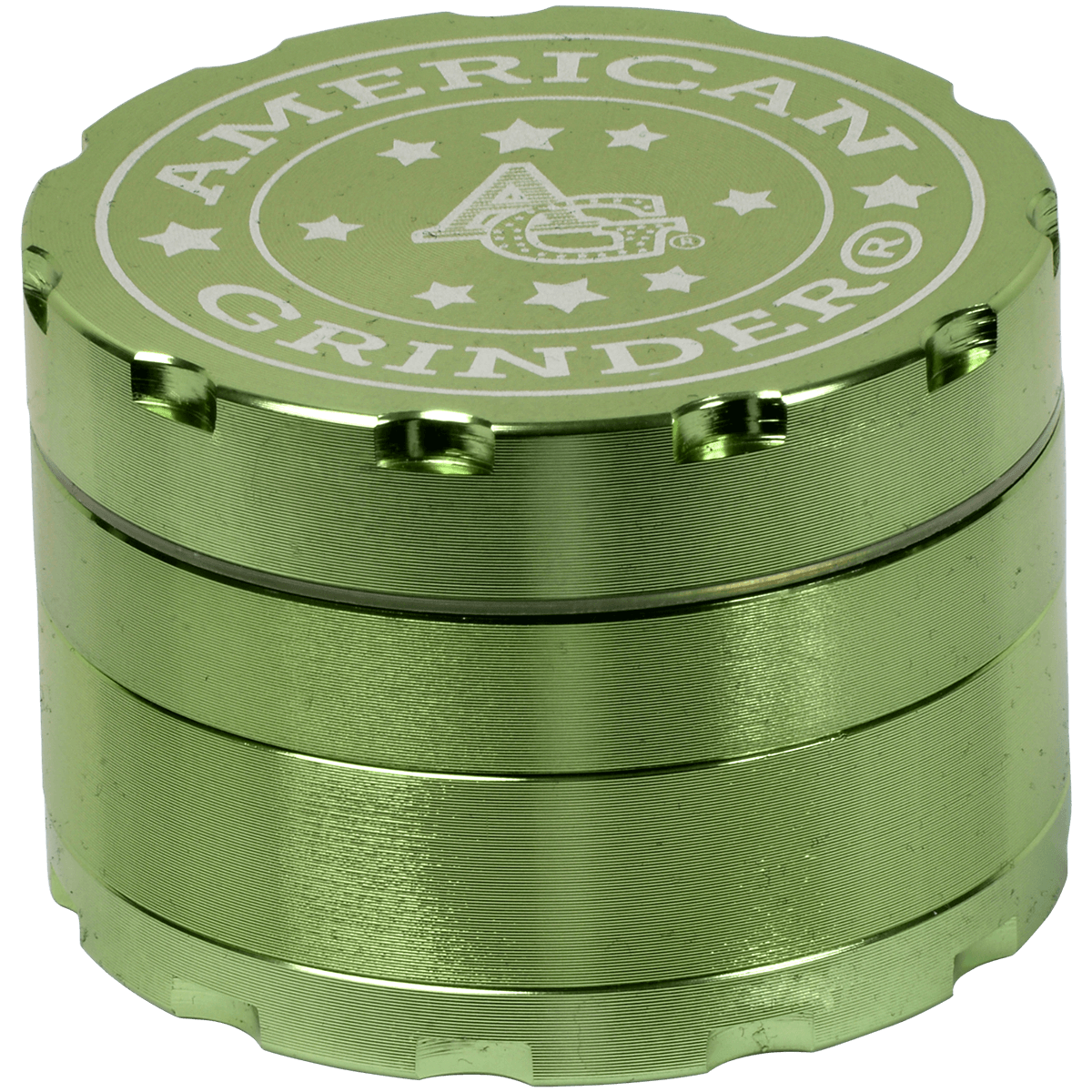 Tobacco Grinder 2.5" Green Four Piece