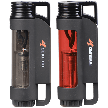 Lighter Firebird Illume Triple Jet Flame Single Action Ignition 4 Colors 12 Ct. Display