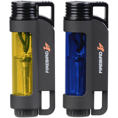 Lighter Firebird Illume Triple Jet Flame Single Action Ignition 4 Colors 12 Ct. Display
