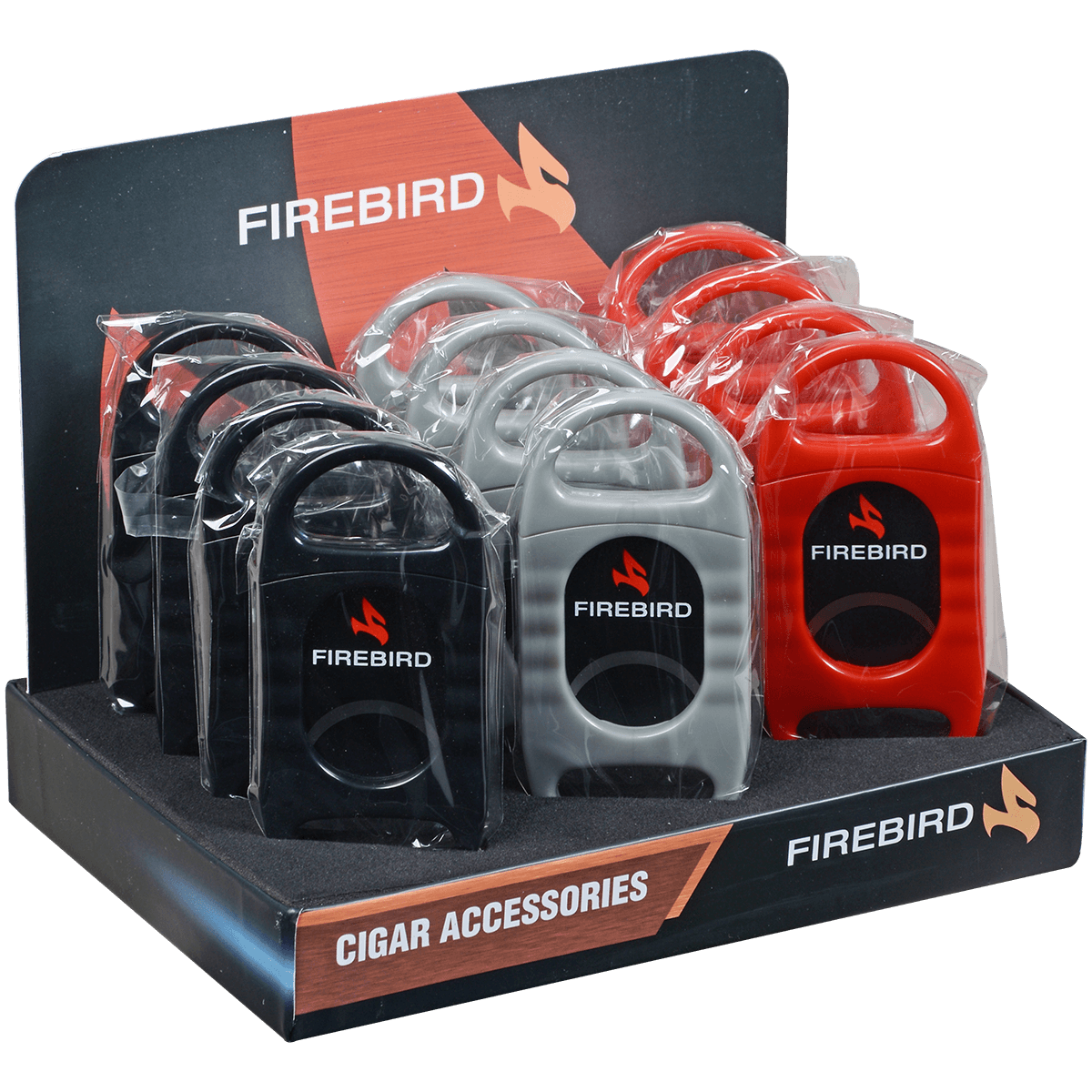 Cigar Cutter Firebird Nighthawk Straight12 Ct Display