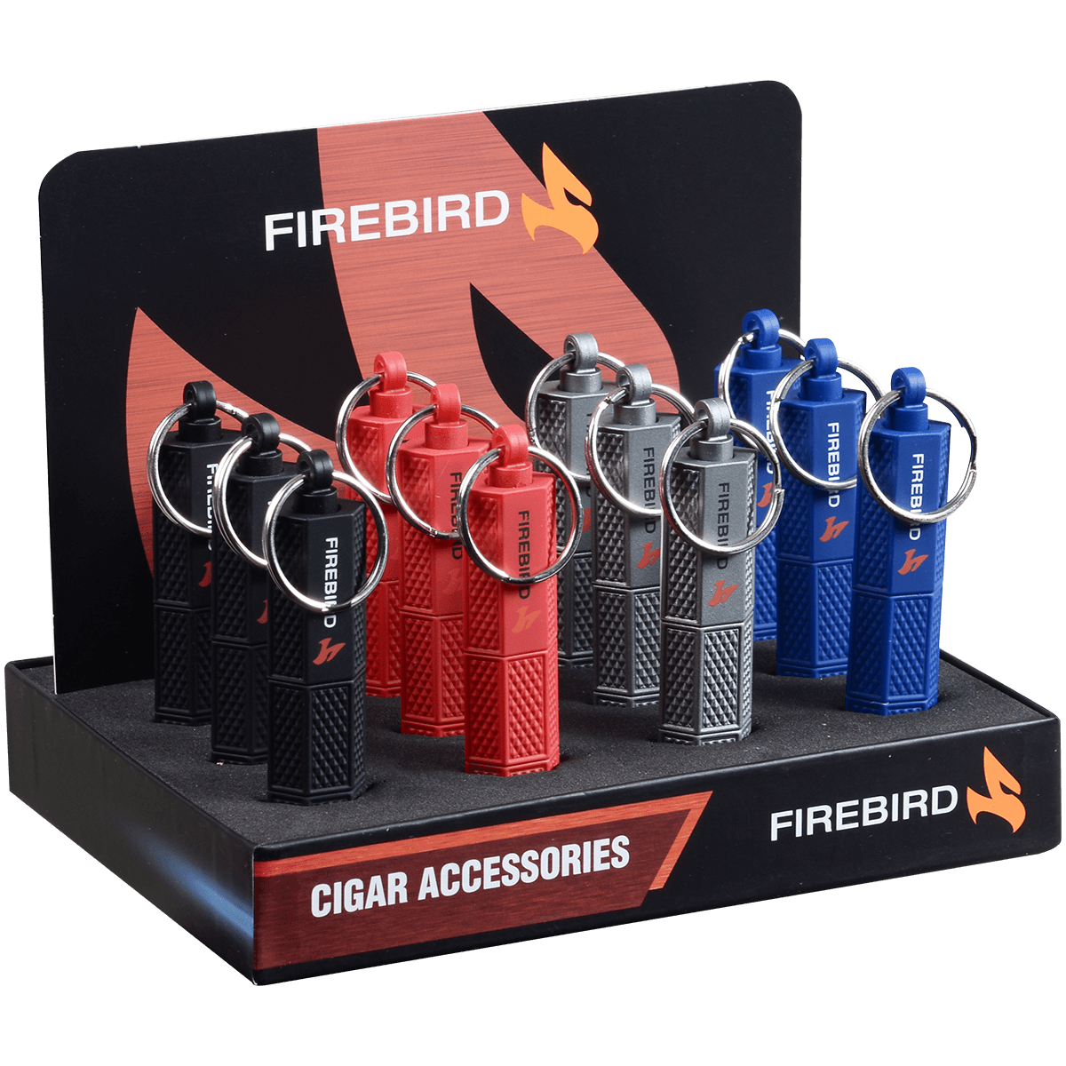 Cigar Cutter Firebrird Punch 7Mm & 10Mm 12 Ct Display