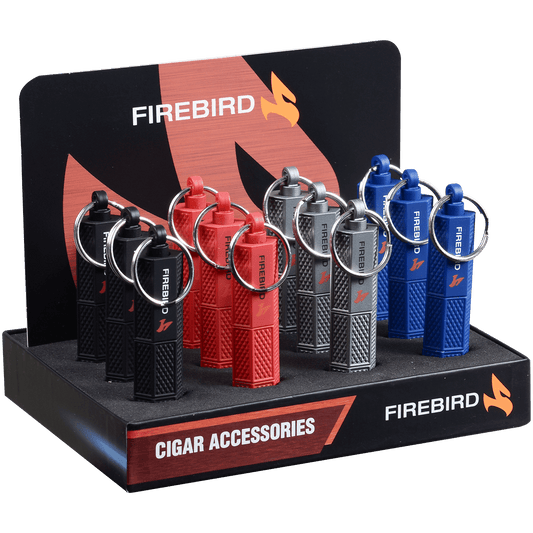 Cigar Cutter Firebrird Punch 7Mm & 10Mm 12 Ct Display