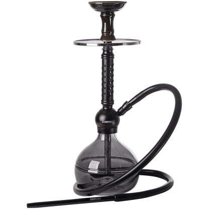 Hookah Pipe Deezer Hydro Black 1 Hose (2 Hose Capacity) 17" In A Box