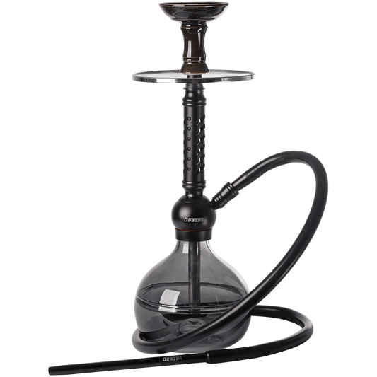 Hookah Pipe Deezer Hydro Black 1 Hose (2 Hose Capacity) 17" In A Box
