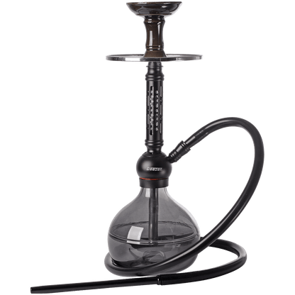 Hookah Pipe Deezer Bedro Black 1 Hose (2 Hose Capacity) 17" In A Box