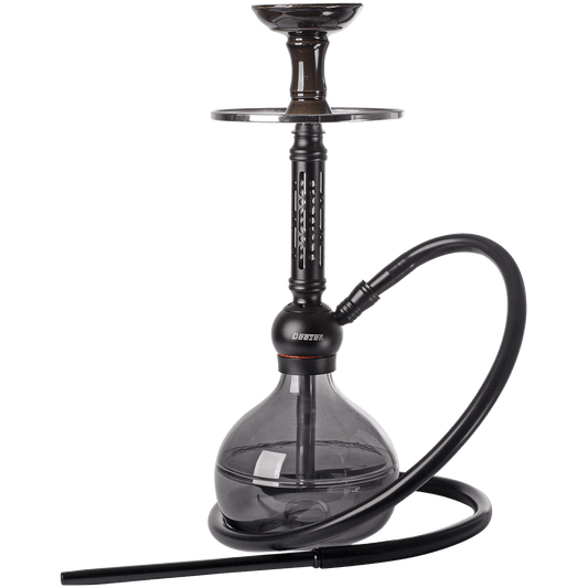 Hookah Pipe Deezer Bedro Black 1 Hose (2 Hose Capacity) 17" In A Box