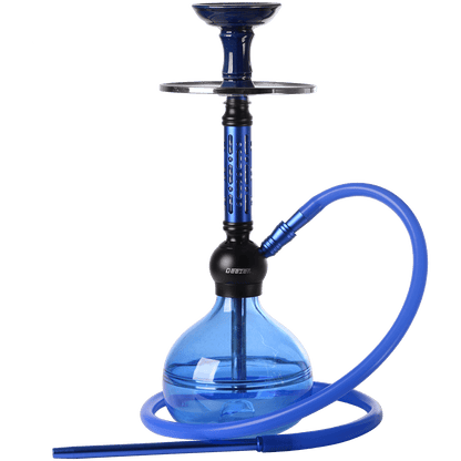 Hookah Pipe Deezer Bedro Blue 1 Hose (2 Hose Capacity) 17" In A Box