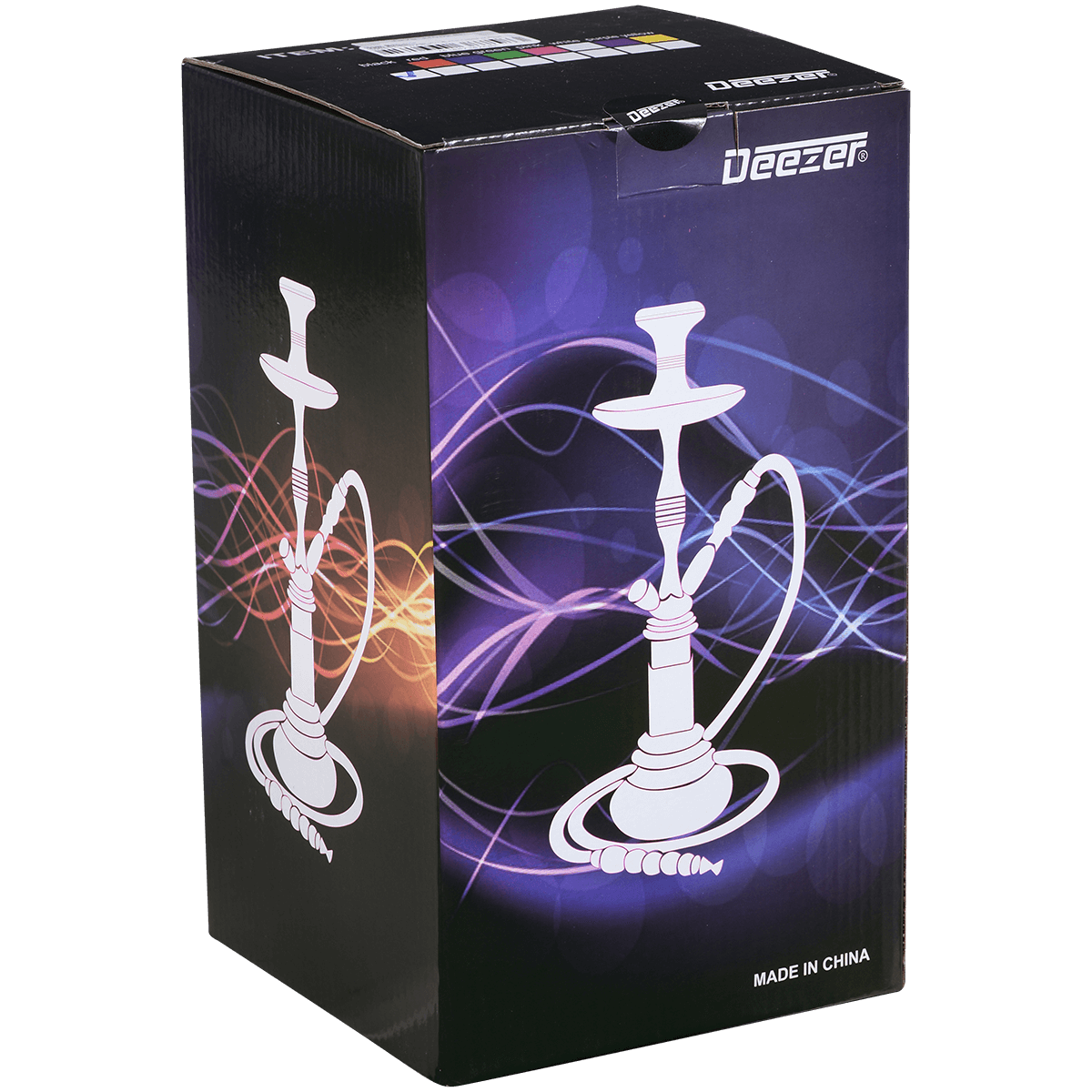 Hookah Pipe Deezer Bedro Red 1 Hose (2 Hose Capacity) 17" In A Box