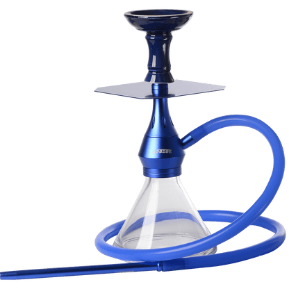 Hookah Pipes Deezer Trigger Blue 1 Hose (2 Hose Capacity) 13" In A Box