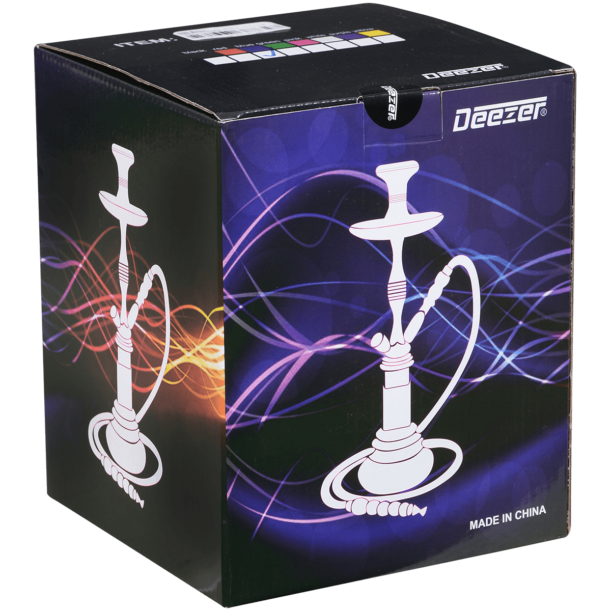 Hookah Pipes Deezer Trigger Blue 1 Hose (2 Hose Capacity) 13" In A Box