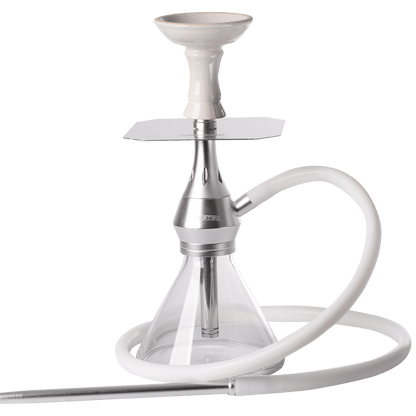 Hookah Pipes Deezer Trigger Silver 1 Hose (2 Hose Capacity) 13" In A Box