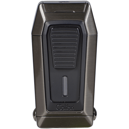 Lighter Colibri Quantum Triple Flame With V-Cut Gunmetal & Black