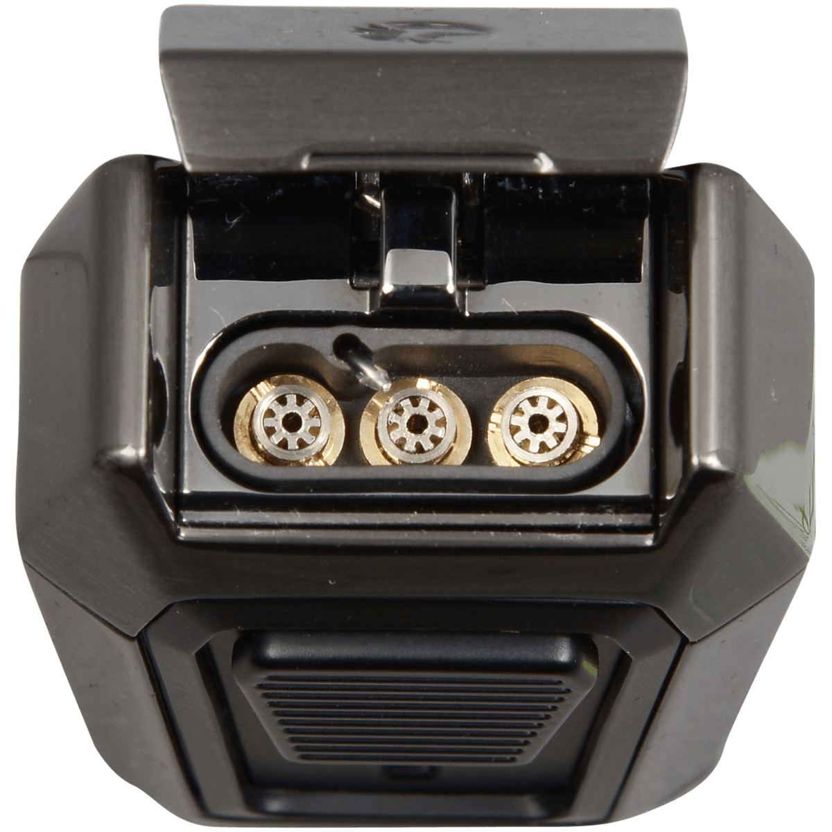 Lighter Colibri Quantum Triple Flame With V-Cut Gunmetal & Black