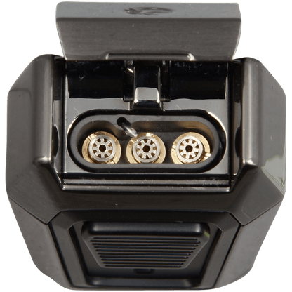 Lighter Colibri Quantum Triple Flame With V-Cut Gunmetal & Black