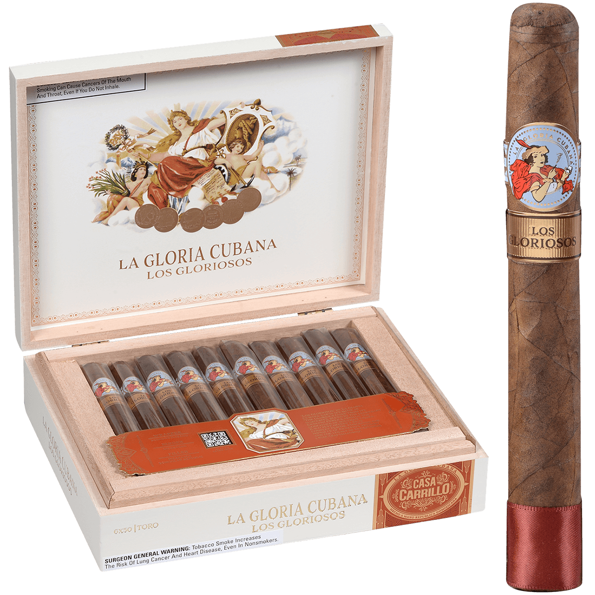 La Gloria Cubana Los Gloriosos Toro 20 Ct. Box 6.00X50