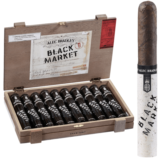 Alec Bradley Black Market Tubes Toro 10 Ct. Box 6.5X52