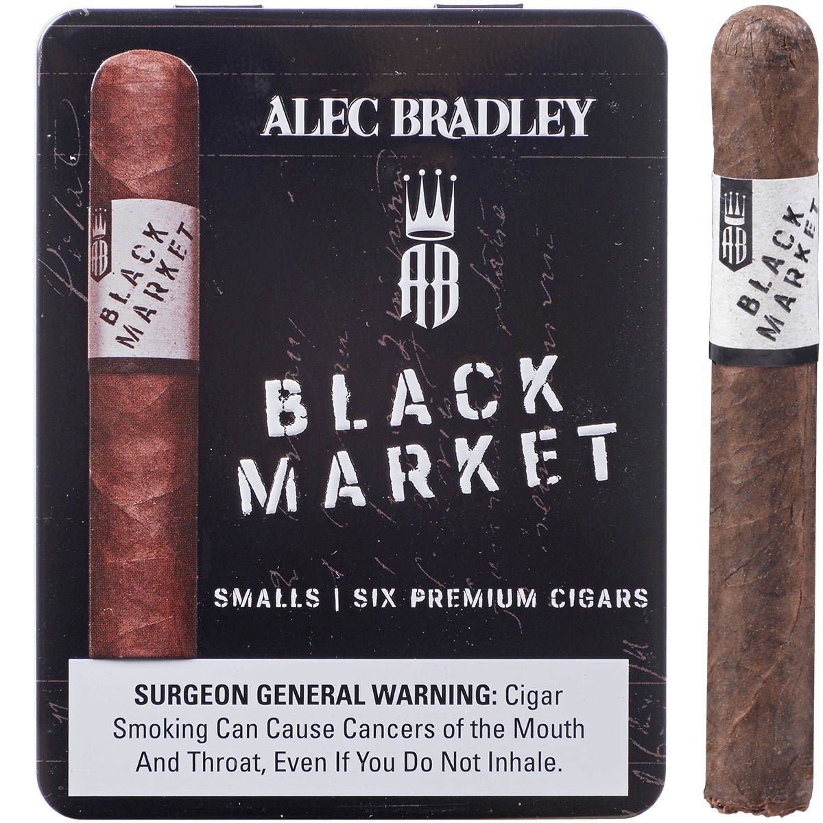 Alec Bradley Black Market Smalls 5 6 Ct Tins 4.18X36