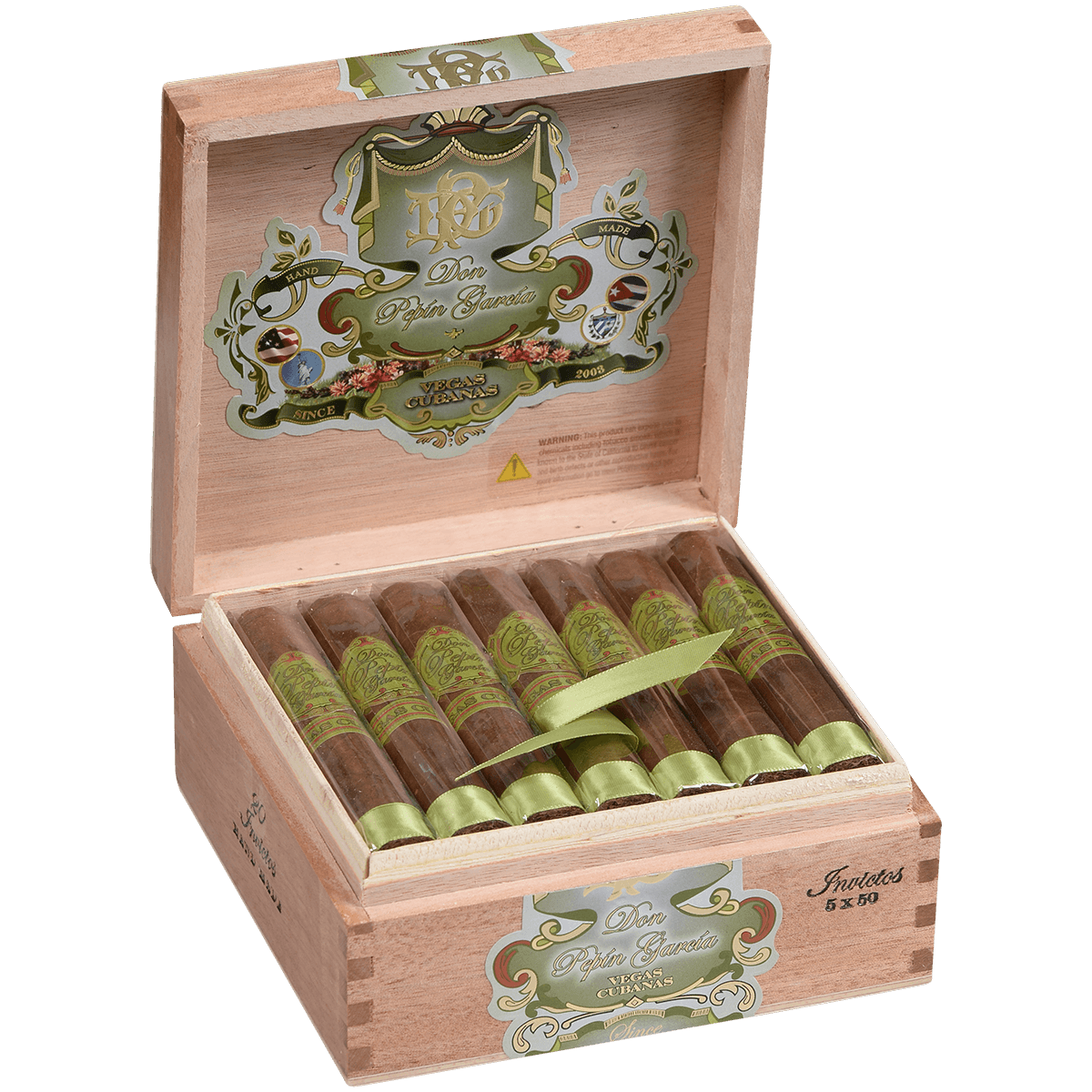 Don Pepin Green Vegas Cubanas Invictos 20Ct. Box 5X50