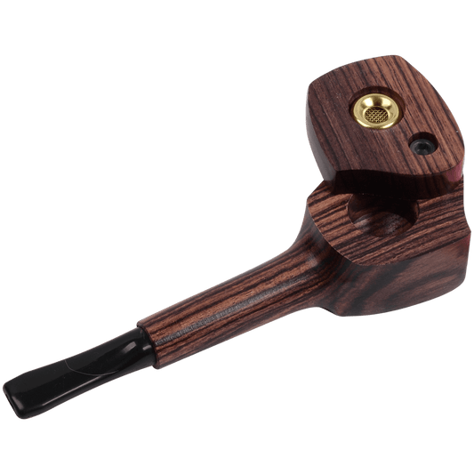 Pipes The Mill Asst. Exotic Wood Pipe Guitar Shaped With Cap 4 1 16"