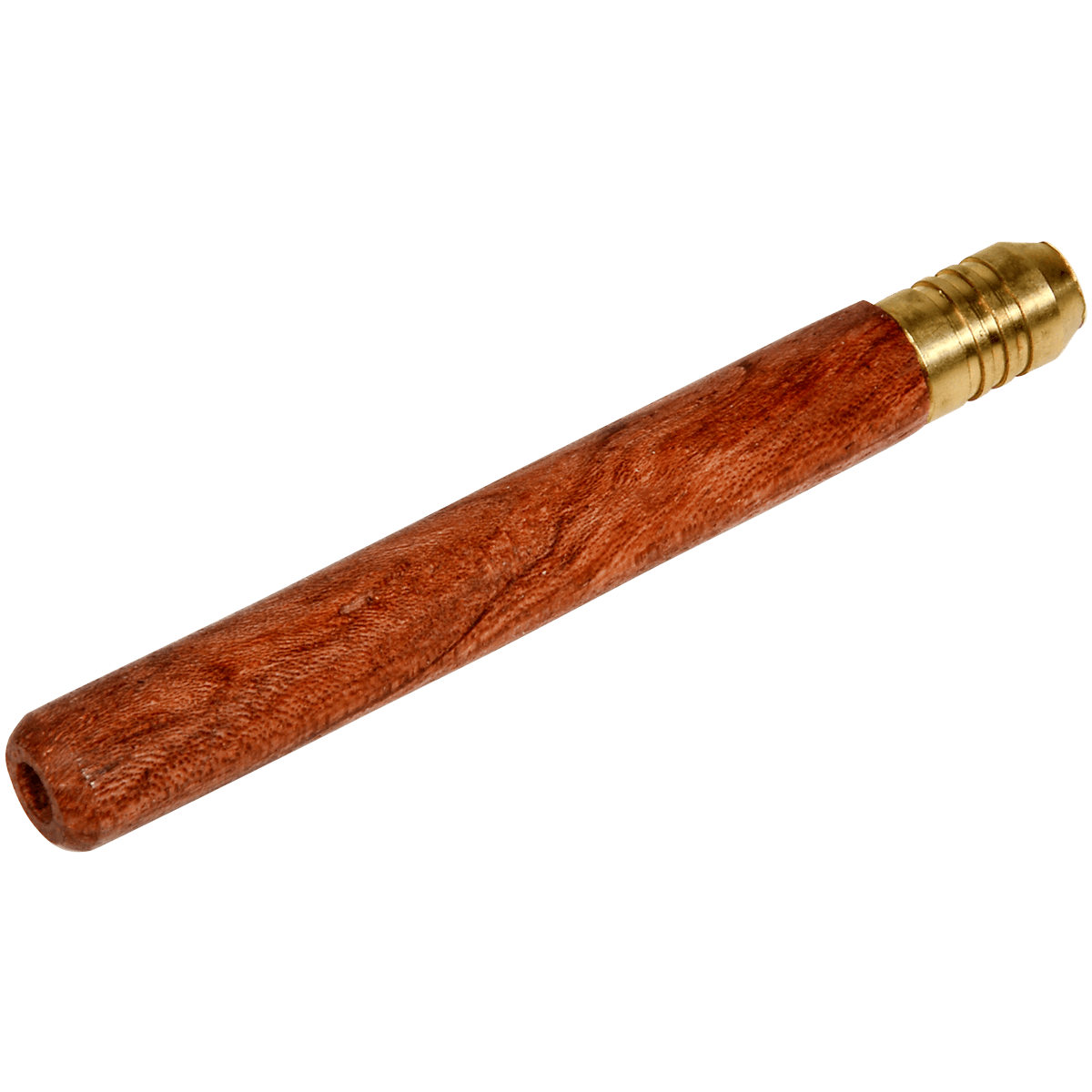 Pipes The Mill Rosewood Cigarette With Brass Tip 3 1 8"