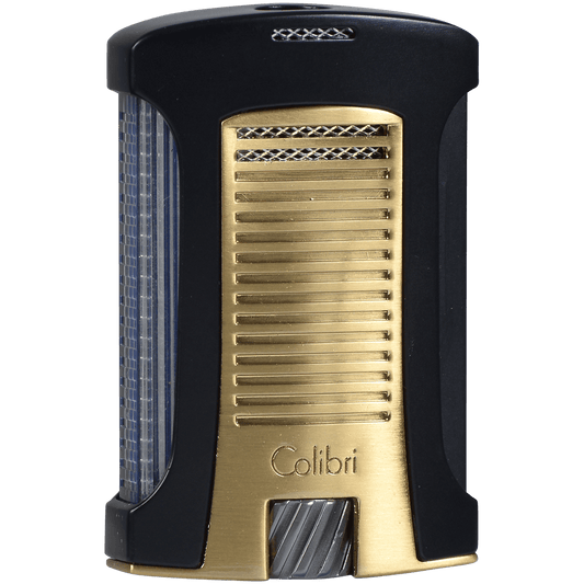 Lighter Colibri Daytona Single Jet Flame Black And Gold