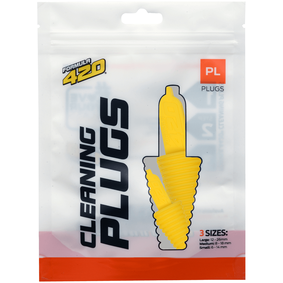 Cleaning Plugs Formula 420 Yellow (Large Medium Small)