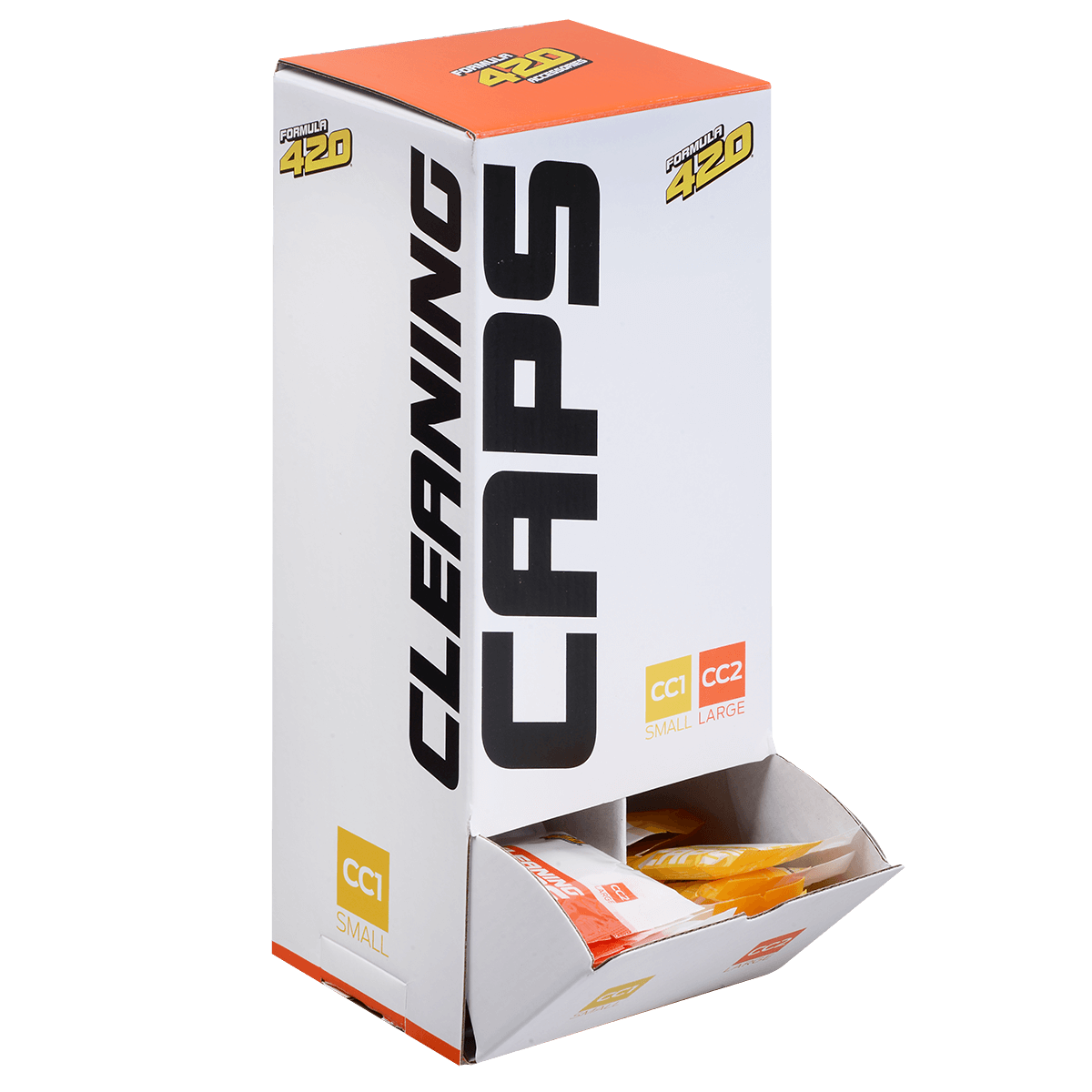 Formula 420 Cleaning Caps 50 Ct Display (Individual Packs Of Small & Large)