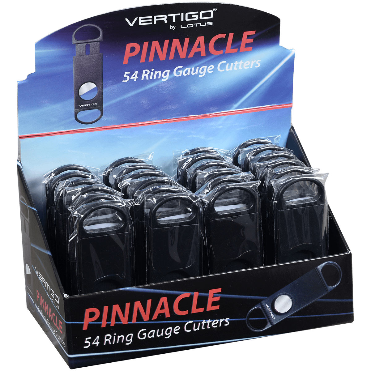 Vertigo Cigar Cutter Pinnacle 54 Ring Gauge 24 Ct. Display