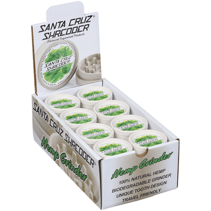 Grinder Santa Cruz Shredder 2.13" Hemp Two Piece 24 Ct. Display