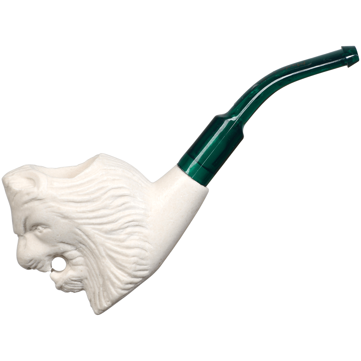 Pipes Mini Meerschaum Lion Design In Bubble Bag