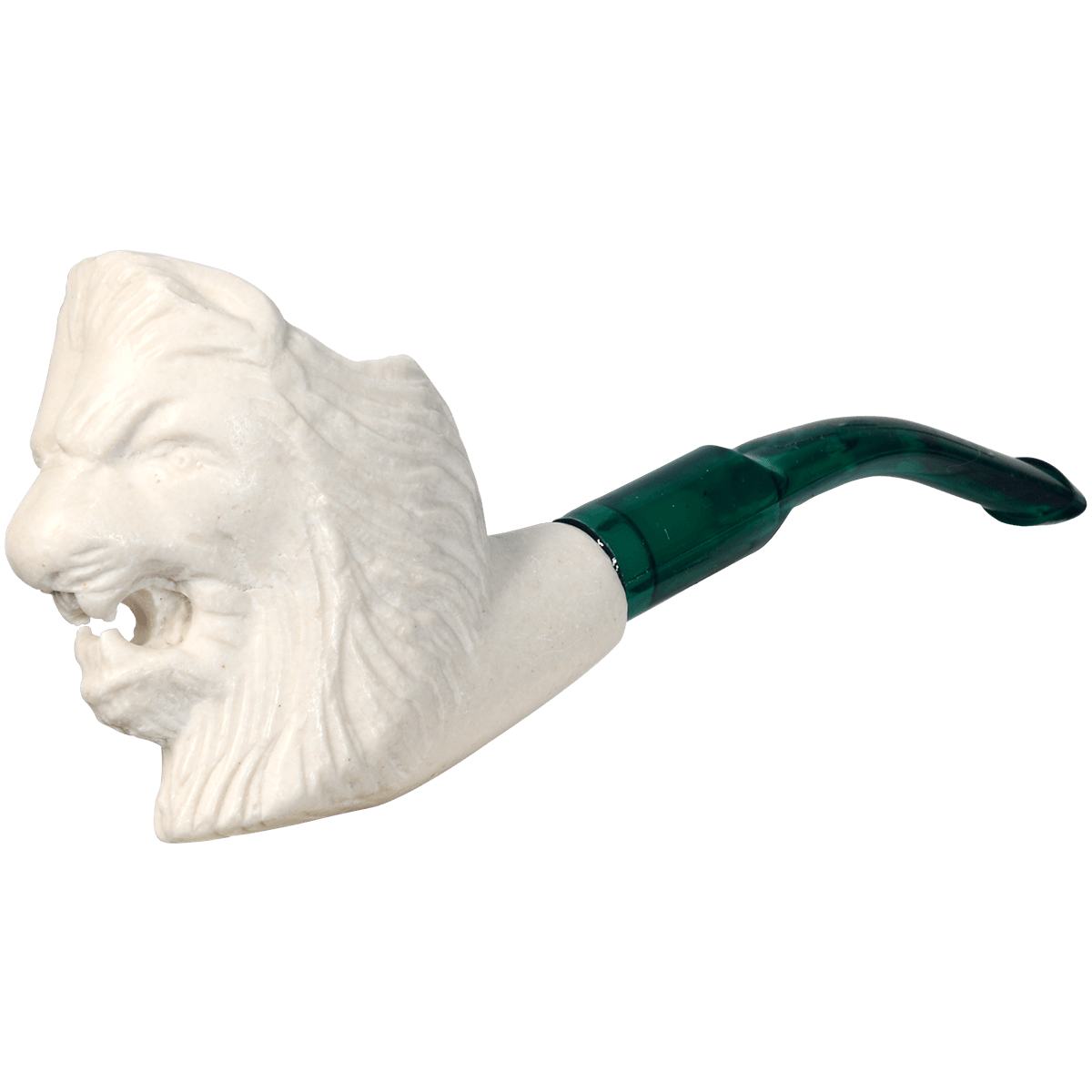 Pipes Mini Meerschaum Lion Design In Bubble Bag