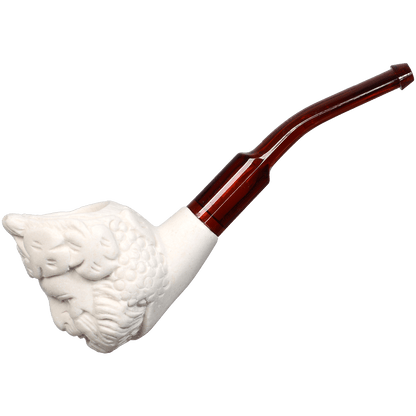 Pipes Mini Meerschaum Bacchus Design In Bubble Bag