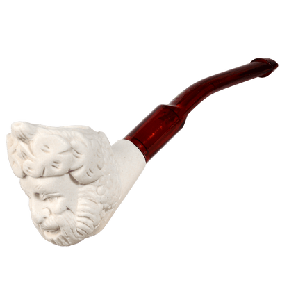 Pipes Mini Meerschaum Bacchus Design In Bubble Bag
