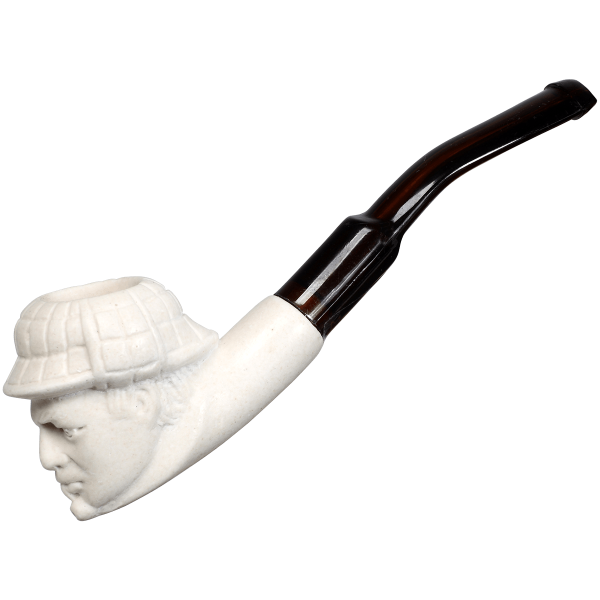 Pipes Mini Meerschaum Sherlock Holmes Design In Bubble Bag