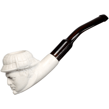 Pipes Mini Meerschaum Sherlock Holmes Design In Bubble Bag